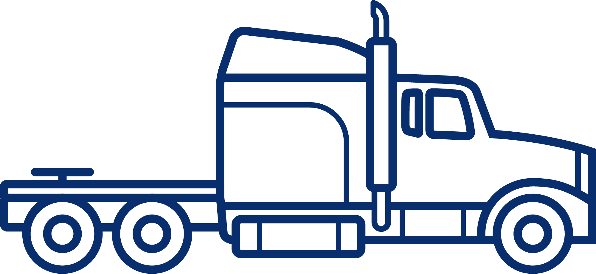 Sleeper Semi Truck Icon